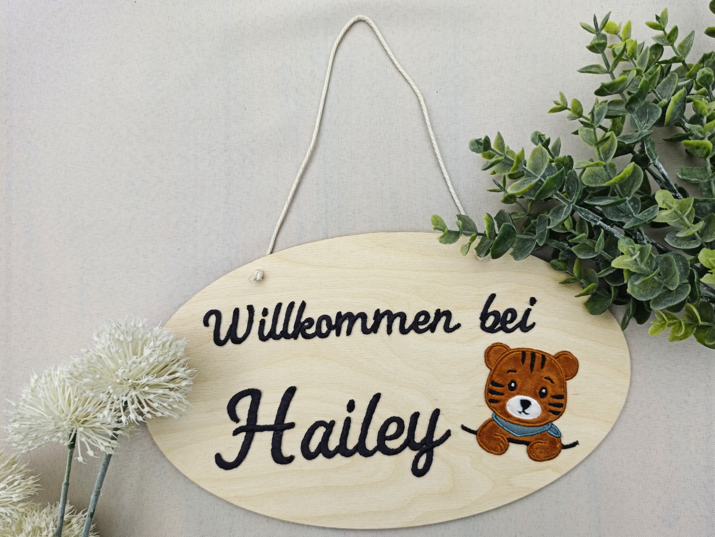 Türschild aus Holz