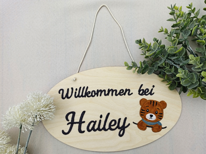 Türschild aus Holz