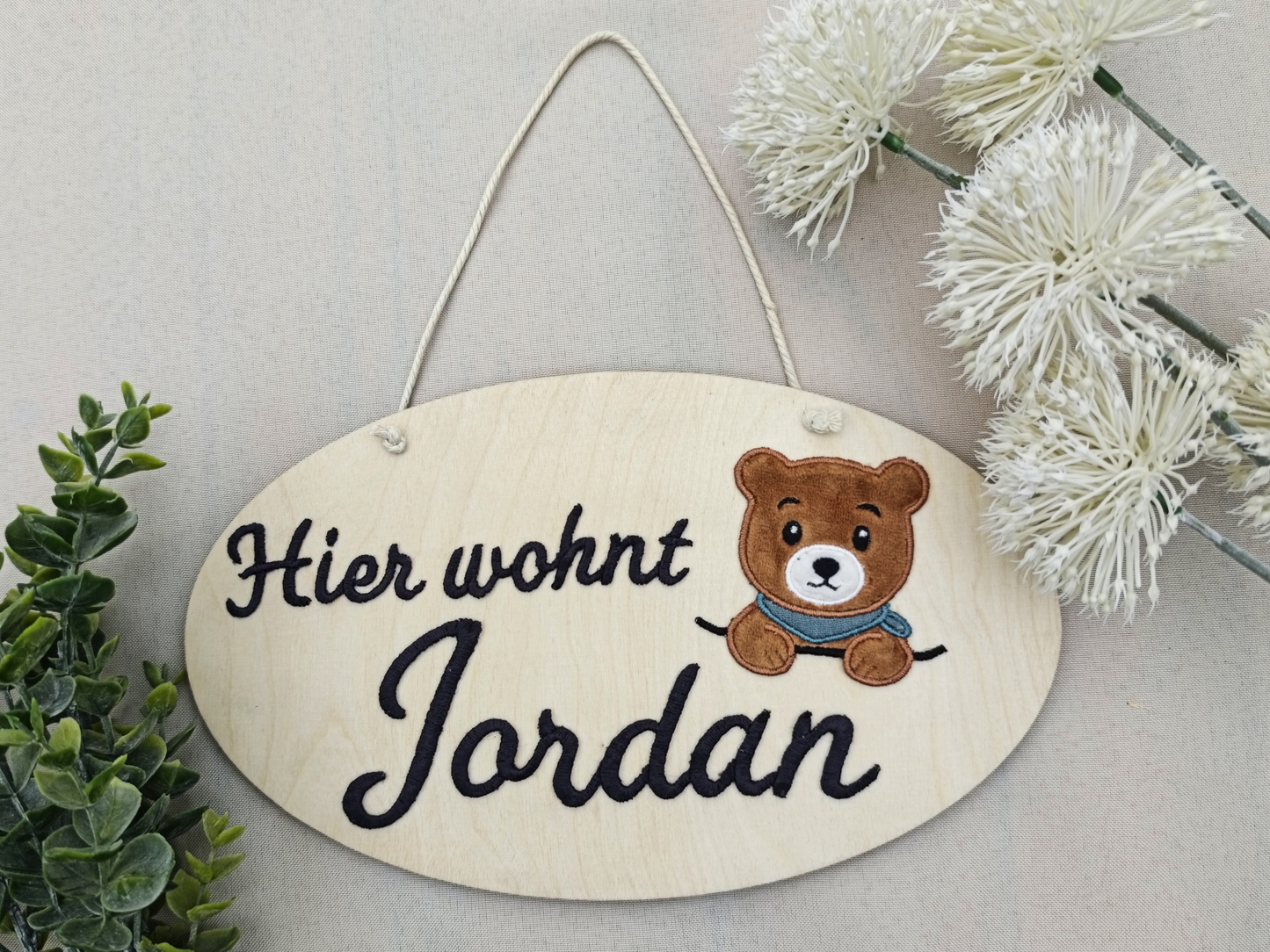 Türschild aus Holz