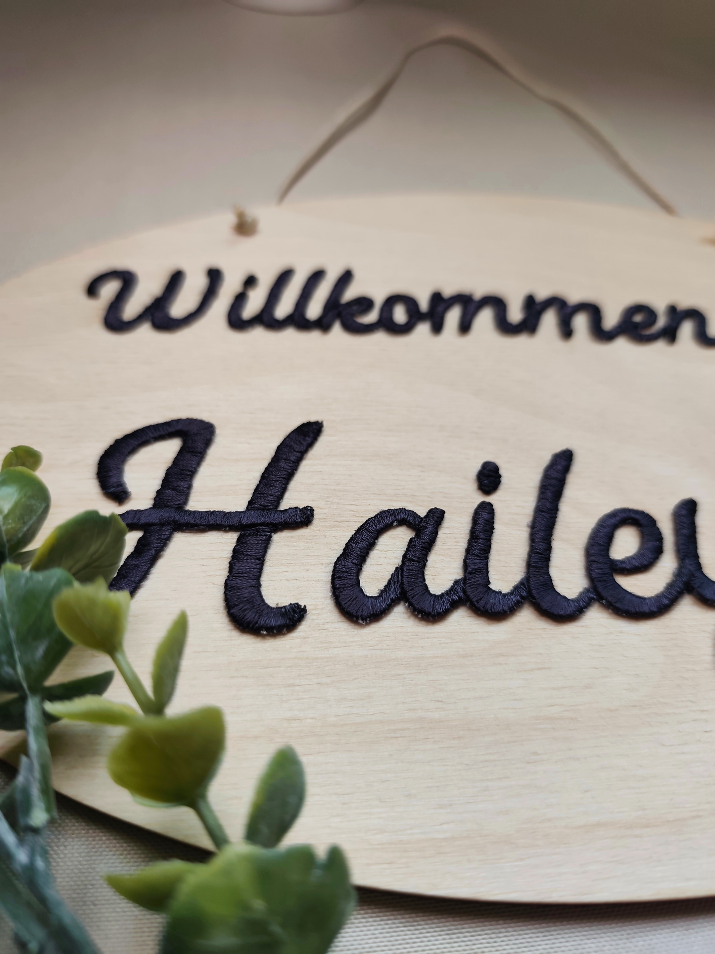 Türschild aus Holz