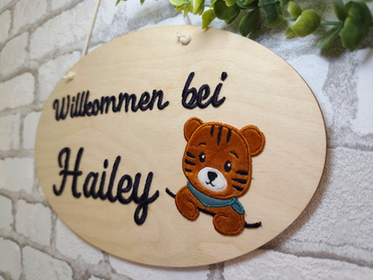 Türschild aus Holz