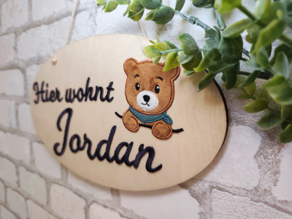 Türschild aus Holz