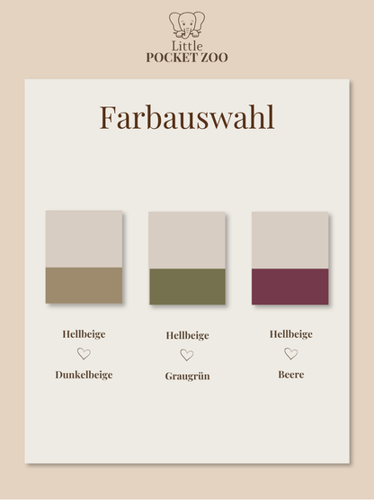 Personalisierter Kitabeutel mit Tierstickerei