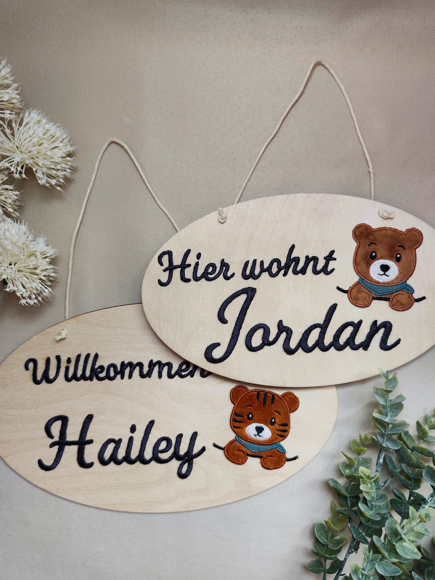 Türschild aus Holz