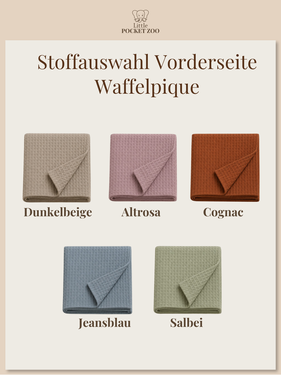 Personalisierte Babydecke aus Waffelpiqué & Musselin