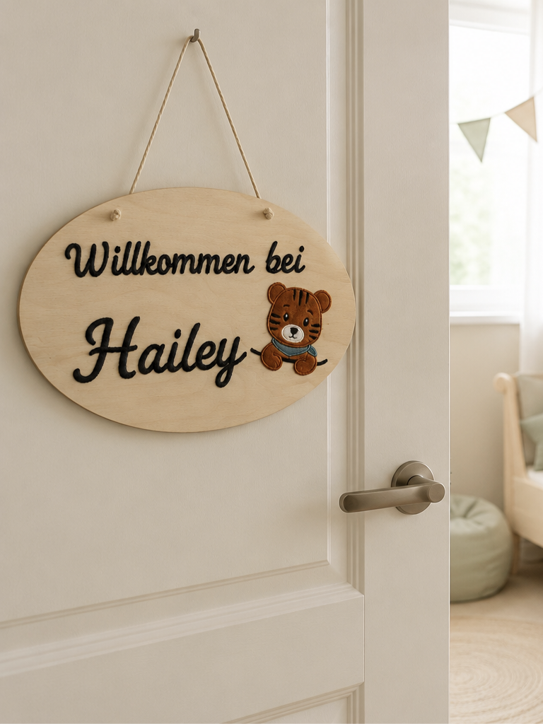 Türschild aus Holz